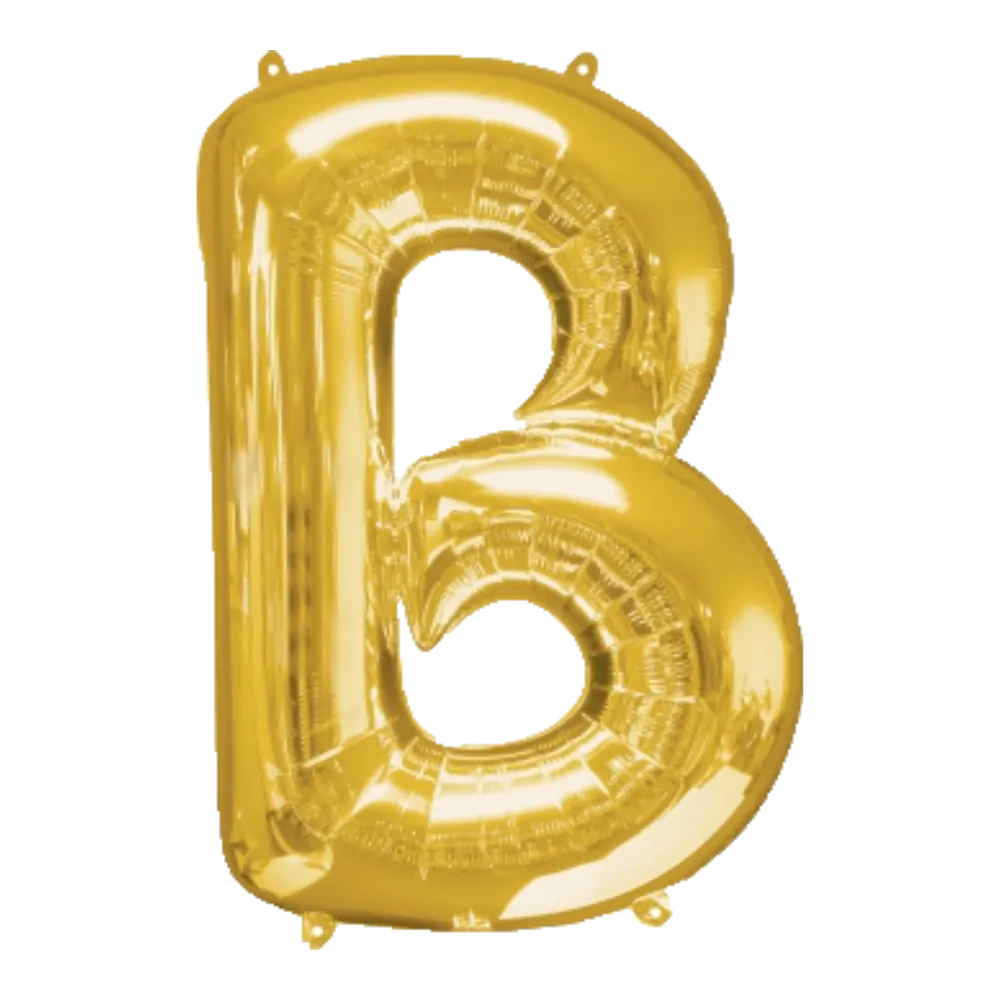 34 Pulgadas ANAGRAM LETRA B DORADO