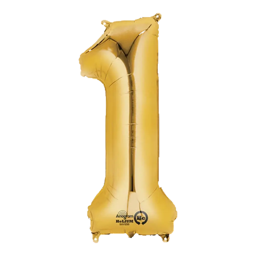 34 Pulgadas ANAGRAM NÚMERO 1 DORADO