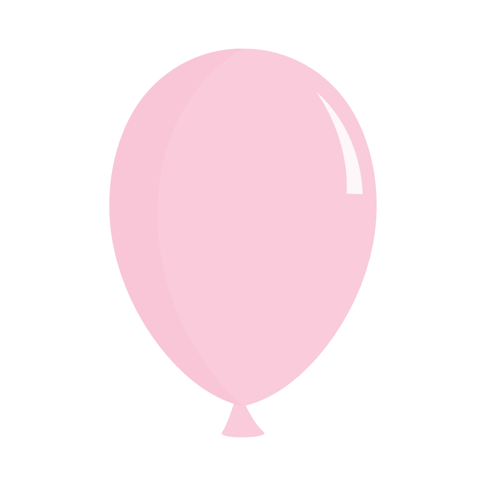 12 Pulgadas Genérico Pastel Mate Rosado 50U