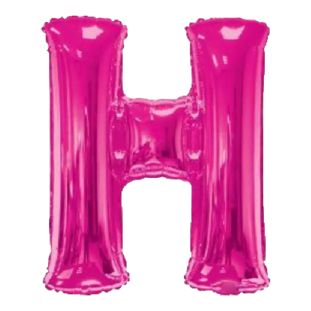14 Pulgadas KALEIDOSCOPE LETRA H Pink / Fucsia (SOLO AIRE)