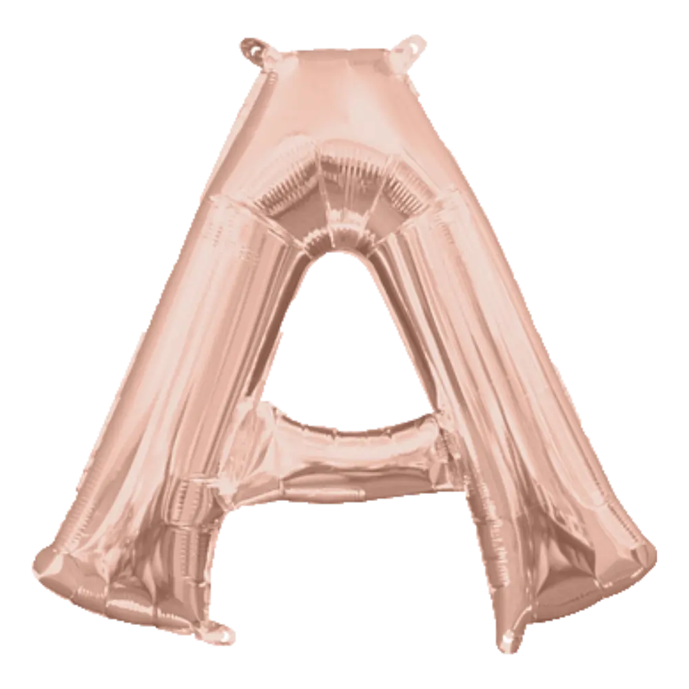 16 Pulgadas ANAGRAM LETRA A ORO ROSA (SOLO AIRE)