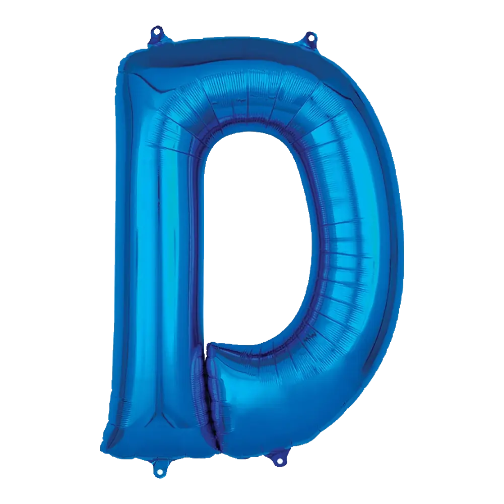 16 Pulgadas ANAGRAM LETRA D AZUL (SOLO AIRE)