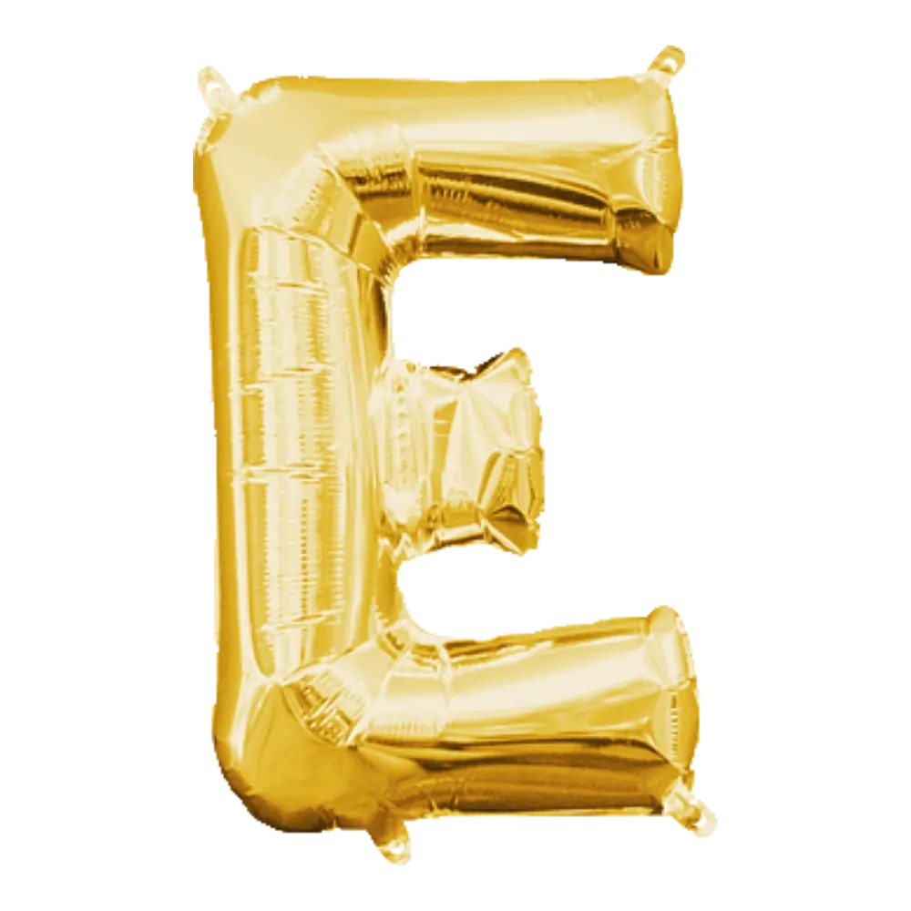 16 Pulgadas ANAGRAM LETRA E DORADO (SOLO AIRE)