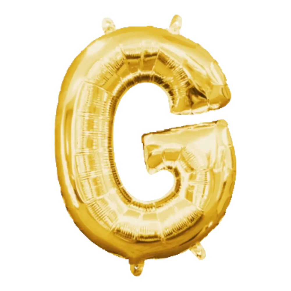 16 Pulgadas ANAGRAM LETRA G DORADO (SOLO AIRE)