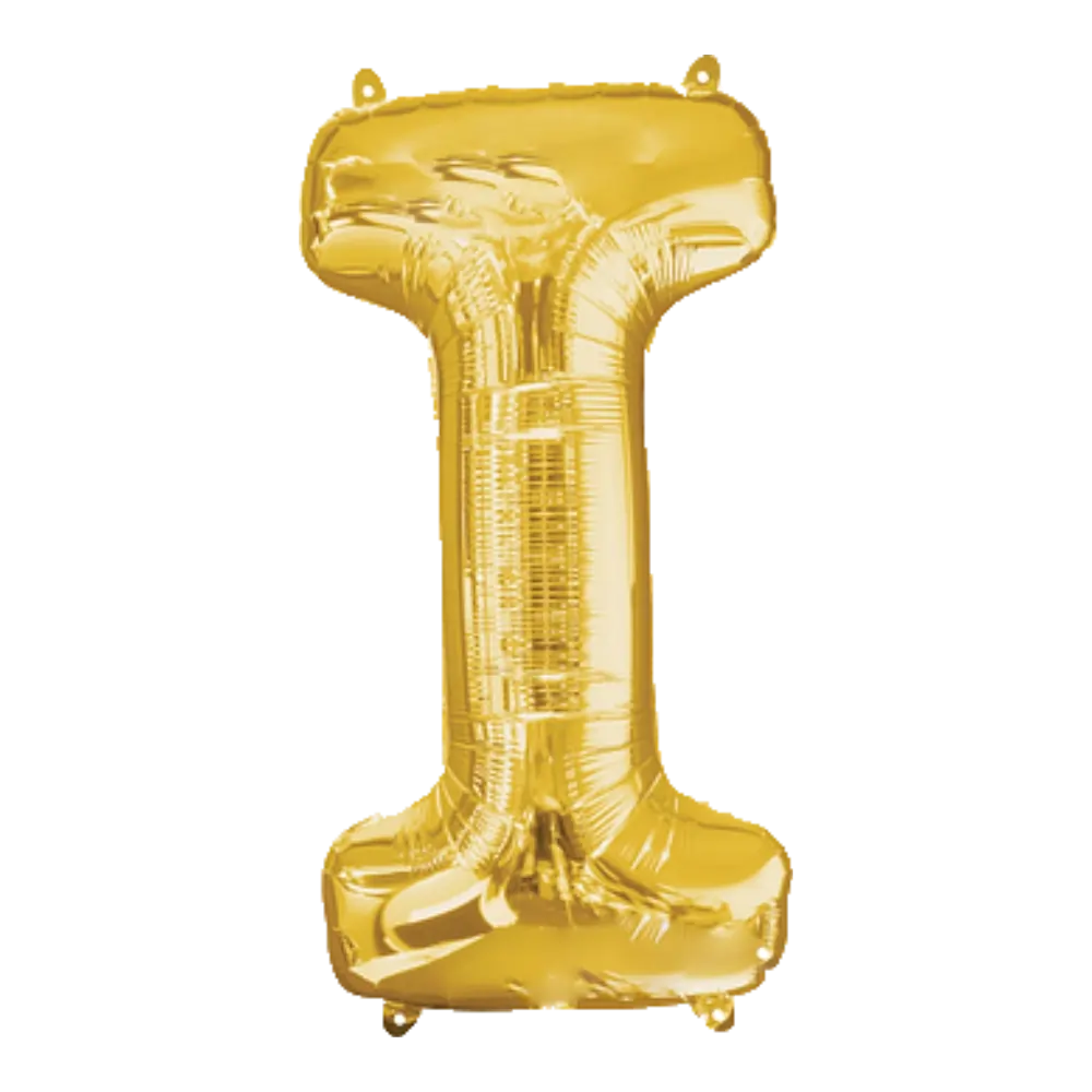 16 Pulgadas ANAGRAM LETRA I DORADO (SOLO AIRE)