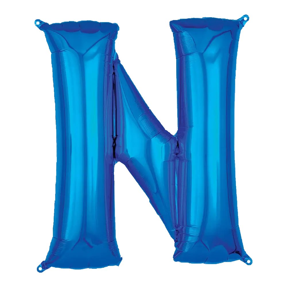16 Pulgadas ANAGRAM LETRA N AZUL (SOLO AIRE)