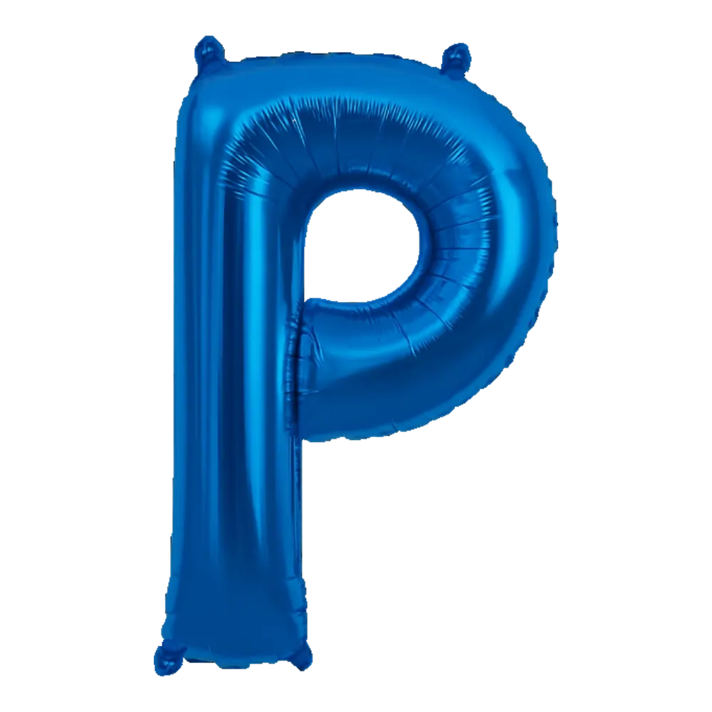 16 Pulgadas ANAGRAM LETRA P AZUL (SOLO AIRE)