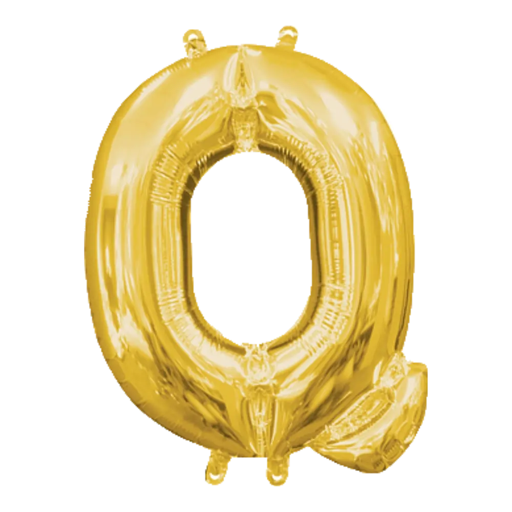 16 Pulgadas ANAGRAM LETRA Q DORADO (SOLO AIRE)