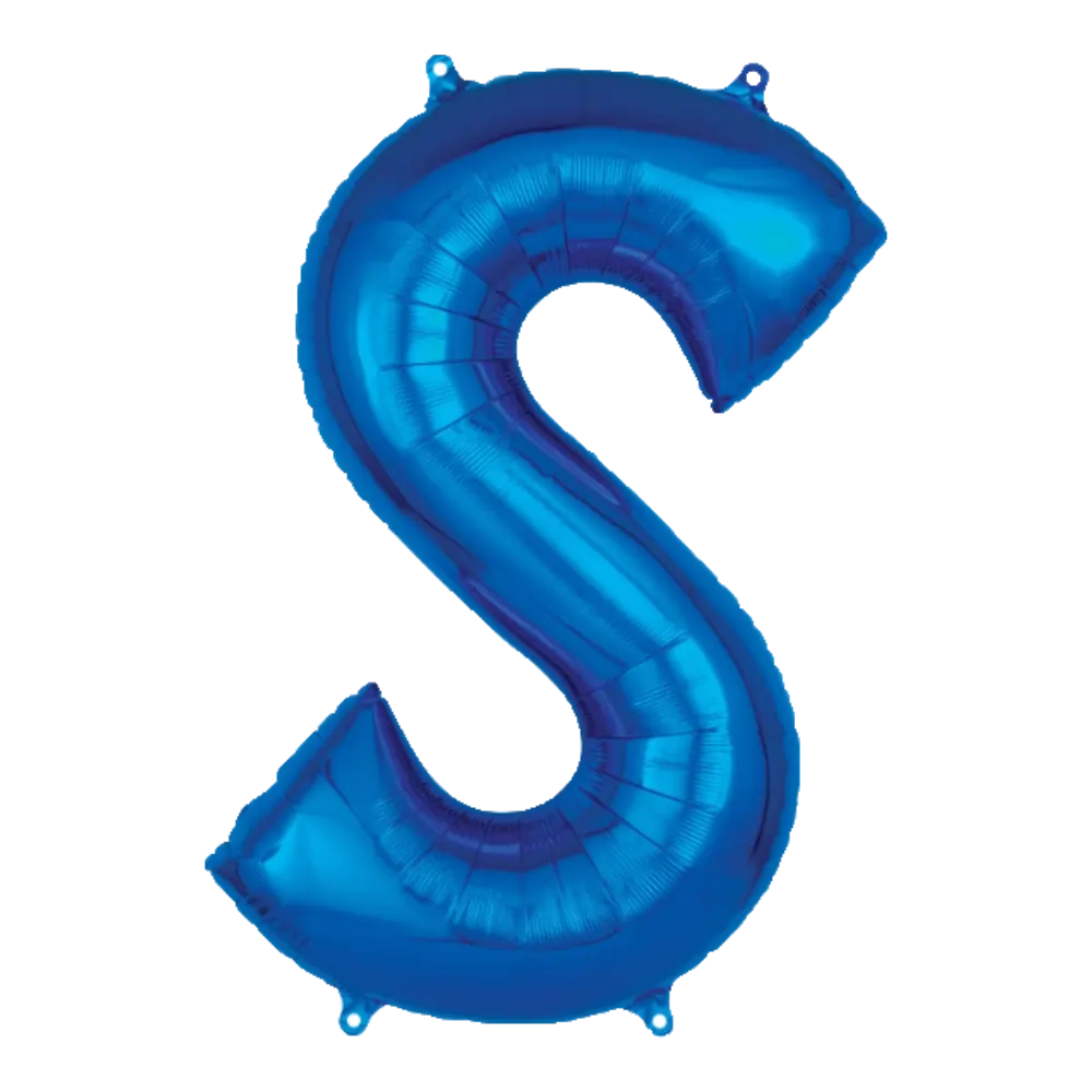 16 Pulgadas ANAGRAM LETRA S AZUL (SOLO AIRE)