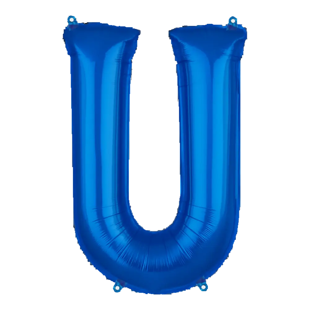 16 Pulgadas ANAGRAM LETRA U AZUL (SOLO AIRE)