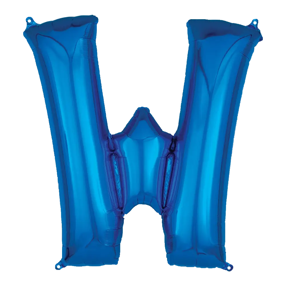 16 Pulgadas ANAGRAM LETRA W AZUL (SOLO AIRE)