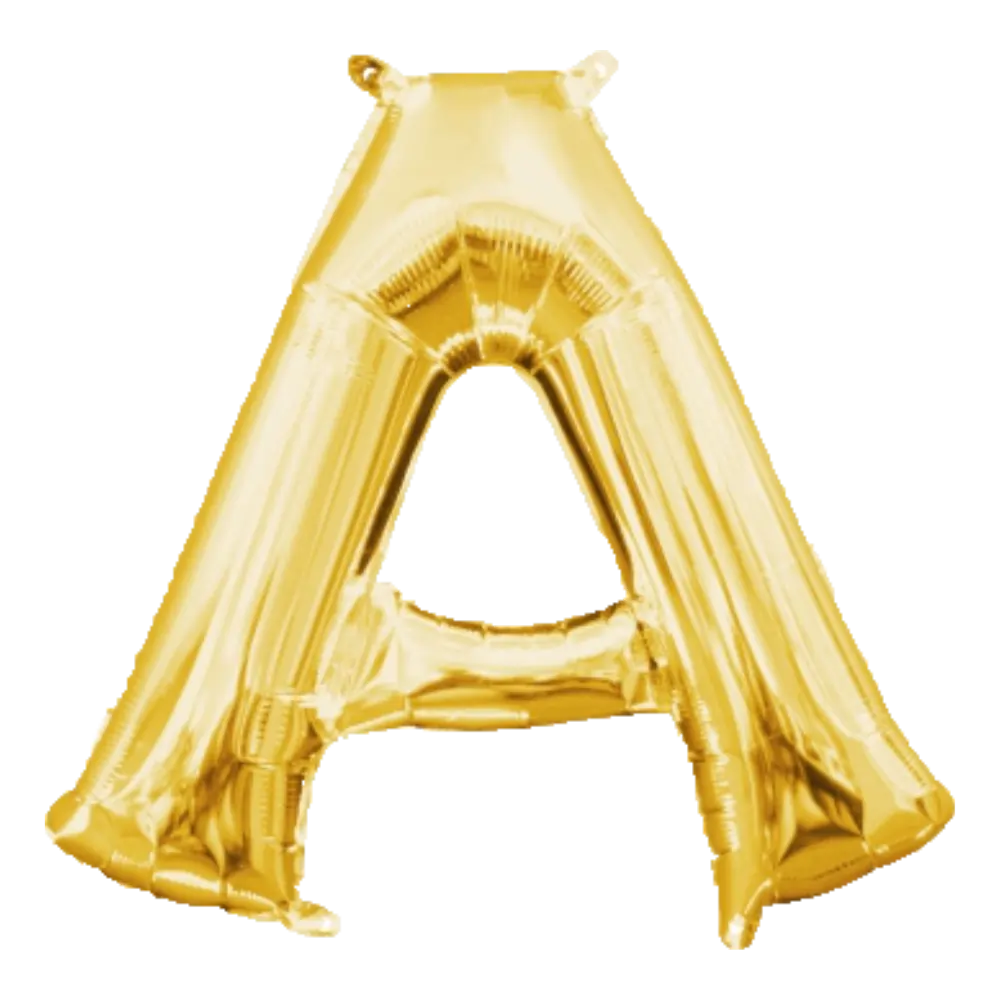 34 Pulgadas ANAGRAM LETRA A DORADO