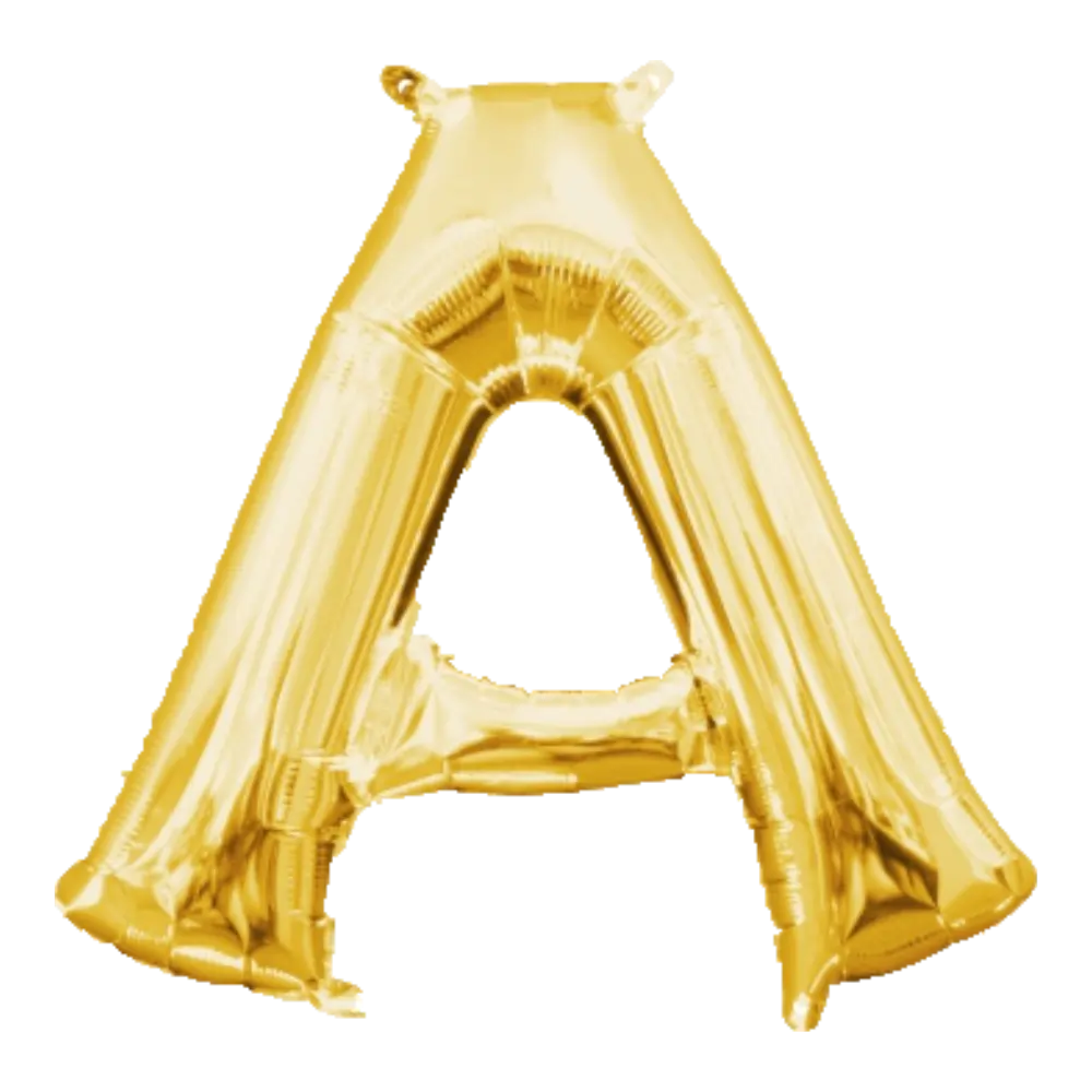 34 Pulgadas ANAGRAM LETRA A DORADO