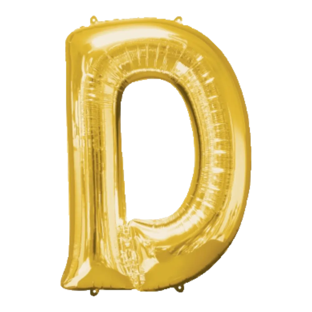 34 Pulgadas ANAGRAM LETRA D DORADO