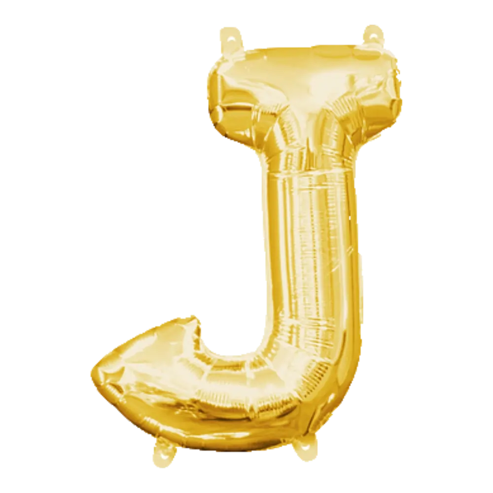 34 Pulgadas ANAGRAM LETRA J DORADO