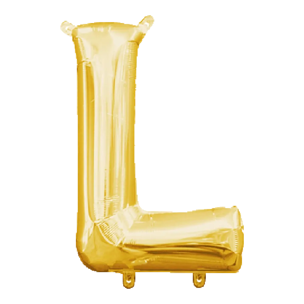 34 Pulgadas ANAGRAM LETRA L DORADO