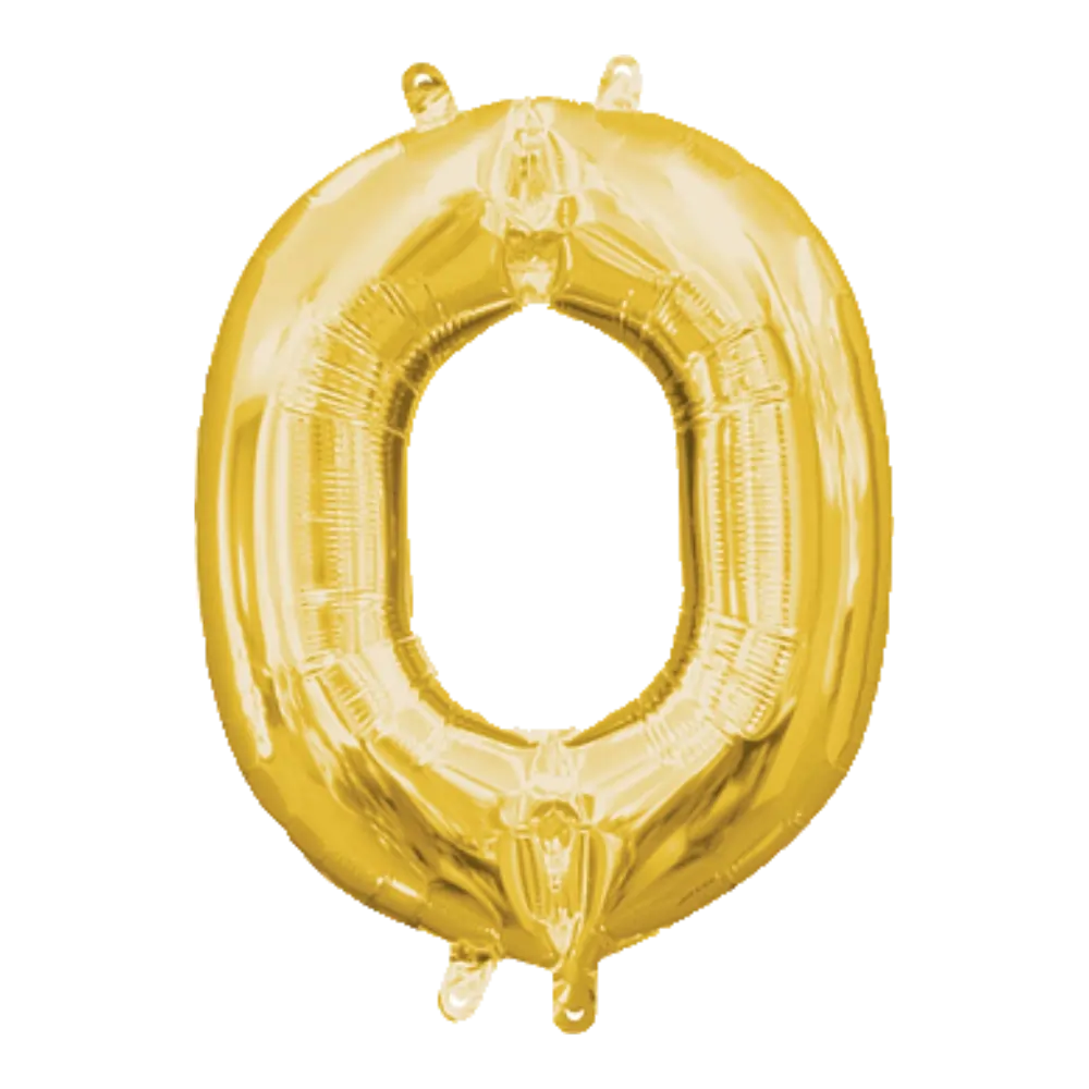 34 Pulgadas ANAGRAM LETRA O DORADO
