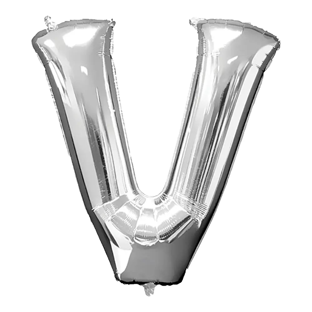 34 Pulgadas ANAGRAM LETRA V PLATEADO