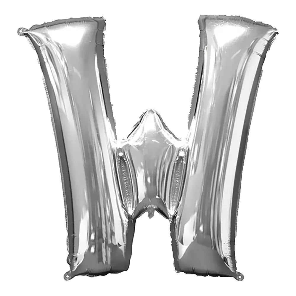 34 Pulgadas ANAGRAM LETRA W PLATEADO
