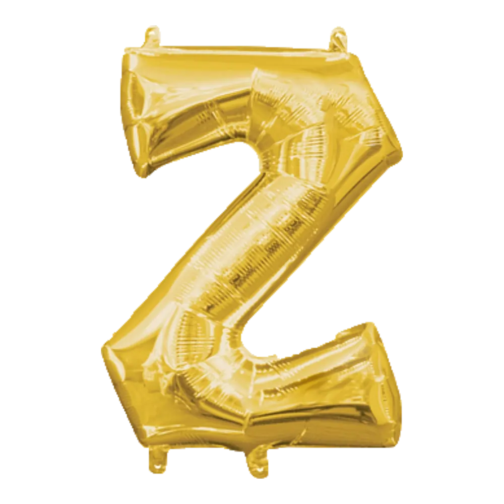 34 Pulgadas ANAGRAM LETRA Z DORADO