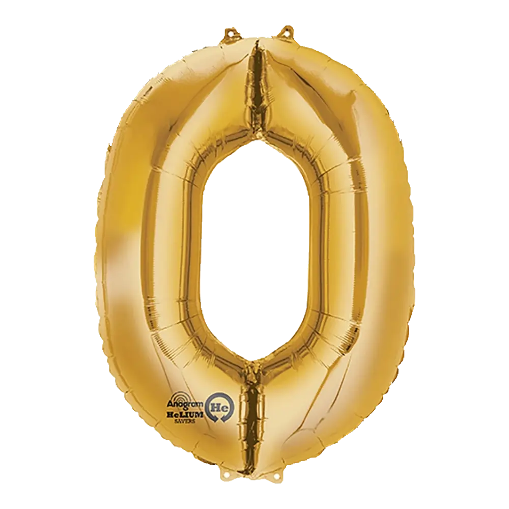 34 Pulgadas ANAGRAM NÚMERO 0 DORADO