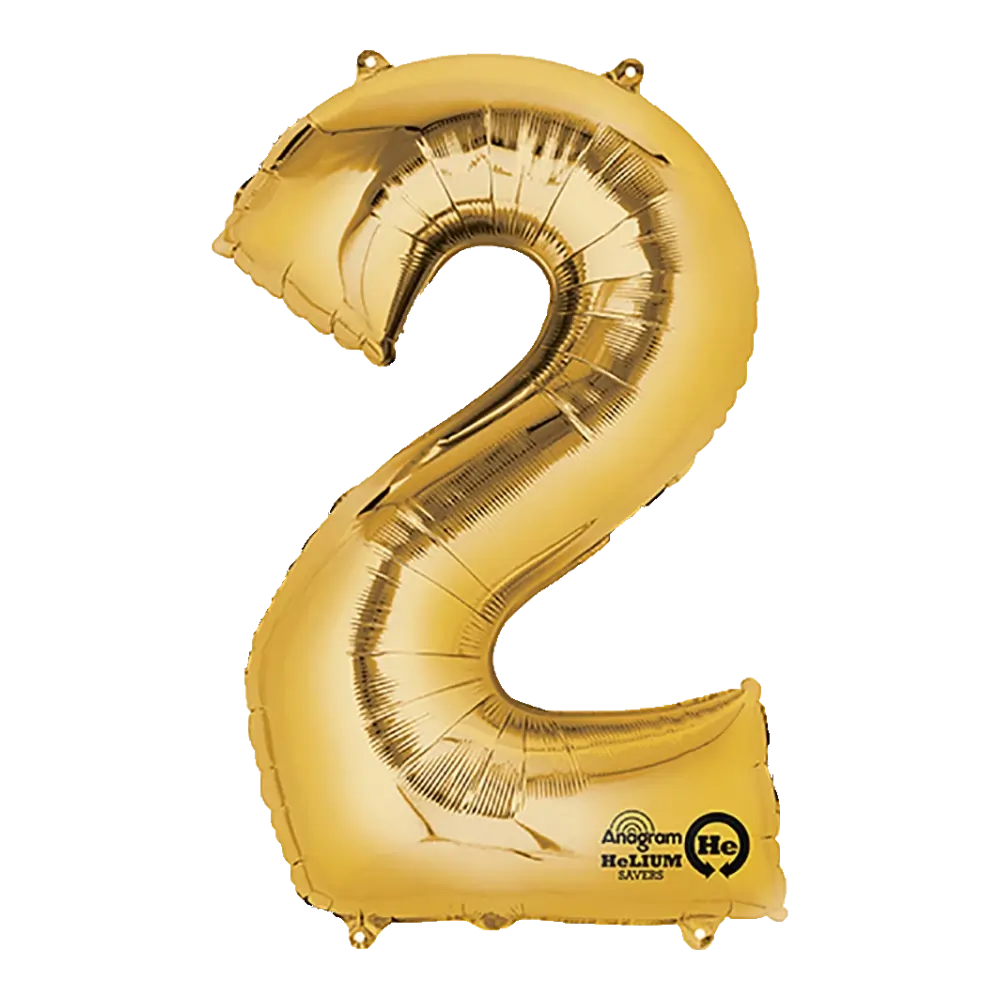 34 Pulgadas ANAGRAM NÚMERO 2 DORADO