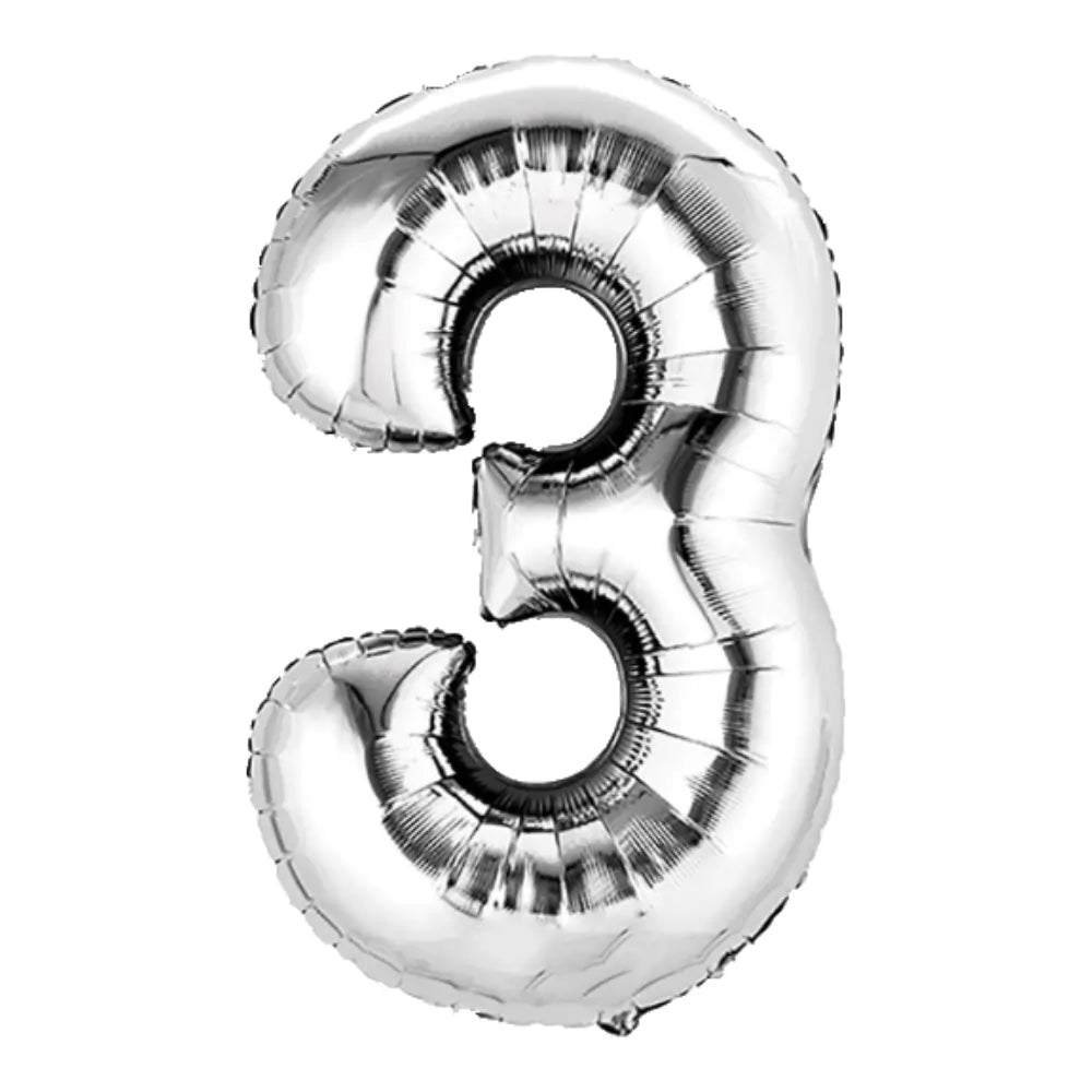 34 Pulgadas ANAGRAM NÚMERO 3 PLATEADO