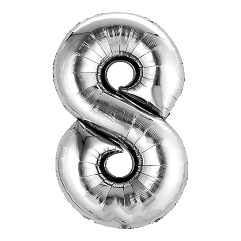 34 Pulgadas ANAGRAM NÚMERO 8 PLATEADO